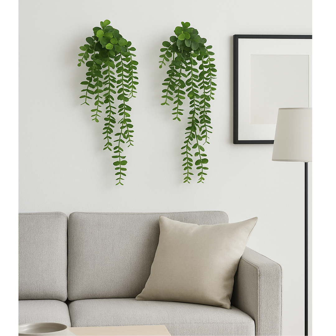 Eukalyptus-Hängezweig, Kunstpflanze, 63 cm. 6er-Bündel