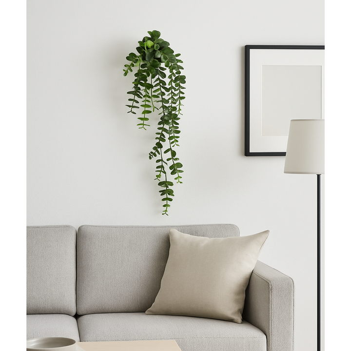 Eukalyptus-Hängezweig, Kunstpflanze, 63 cm. 6er-Bündel