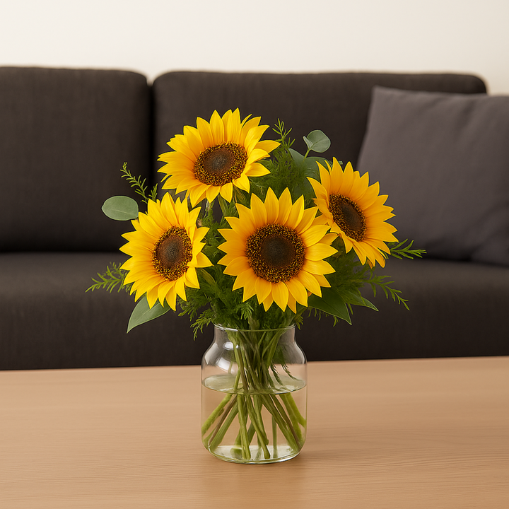 Sonnenblume Kunstblume 66 cm. 8er-Bündel