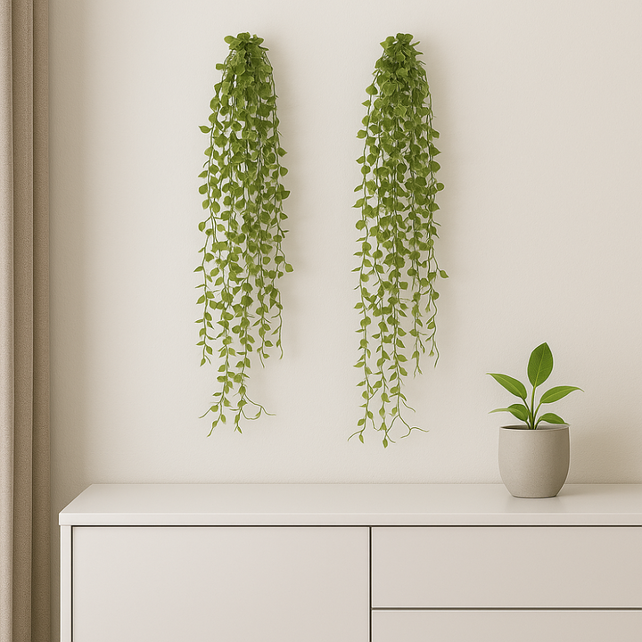 Muehlenbeckia Hängepflanze, Kunstpflanze 71 cm. 3er-Bündel