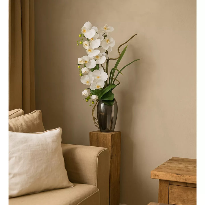 Flourify Orchidee in vaas kunstplant. 68 cm