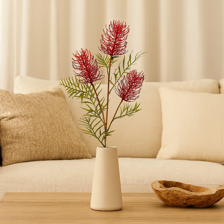 Grevillea-Zweig Kunstpflanze 83 cm. 2er-Bündel