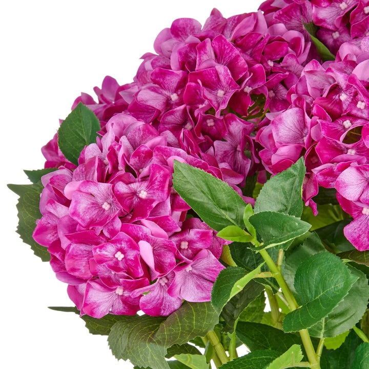Flourify Hortensia kunstbloem Paars. 70 cm