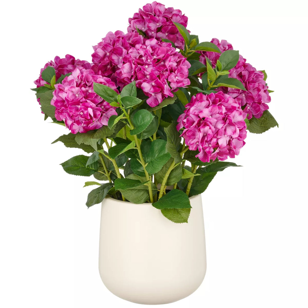Flourify Hortensia kunstbloem Paars. 70 cm