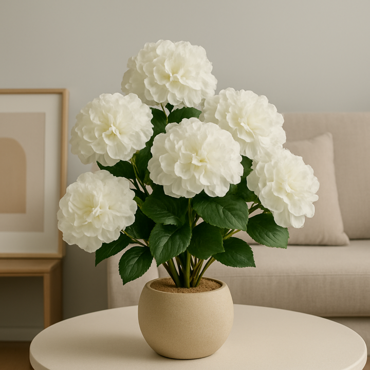 Hortensienstrauß Kunstblume 52 cm. 2er-Bündel
