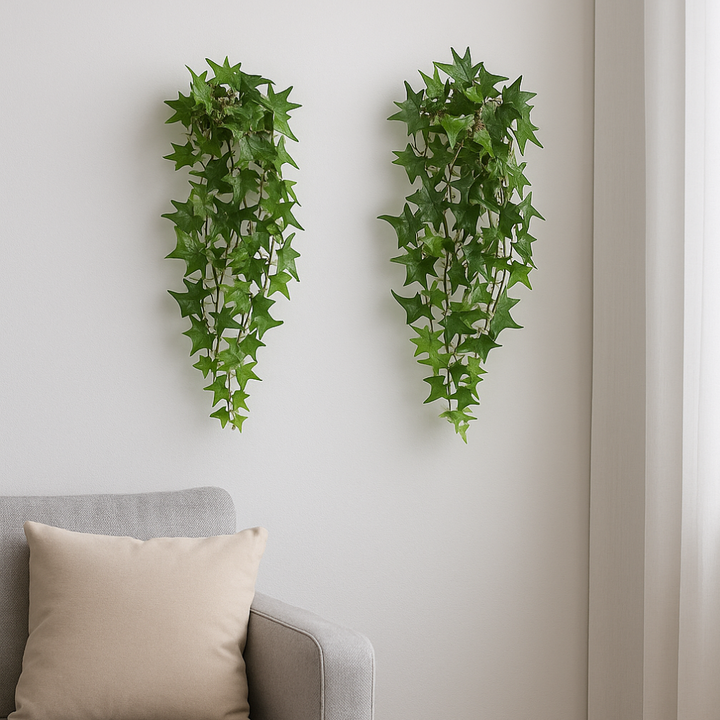 Efeu Hängepflanze, Kunstpflanze 60cm. 4er-Bündel