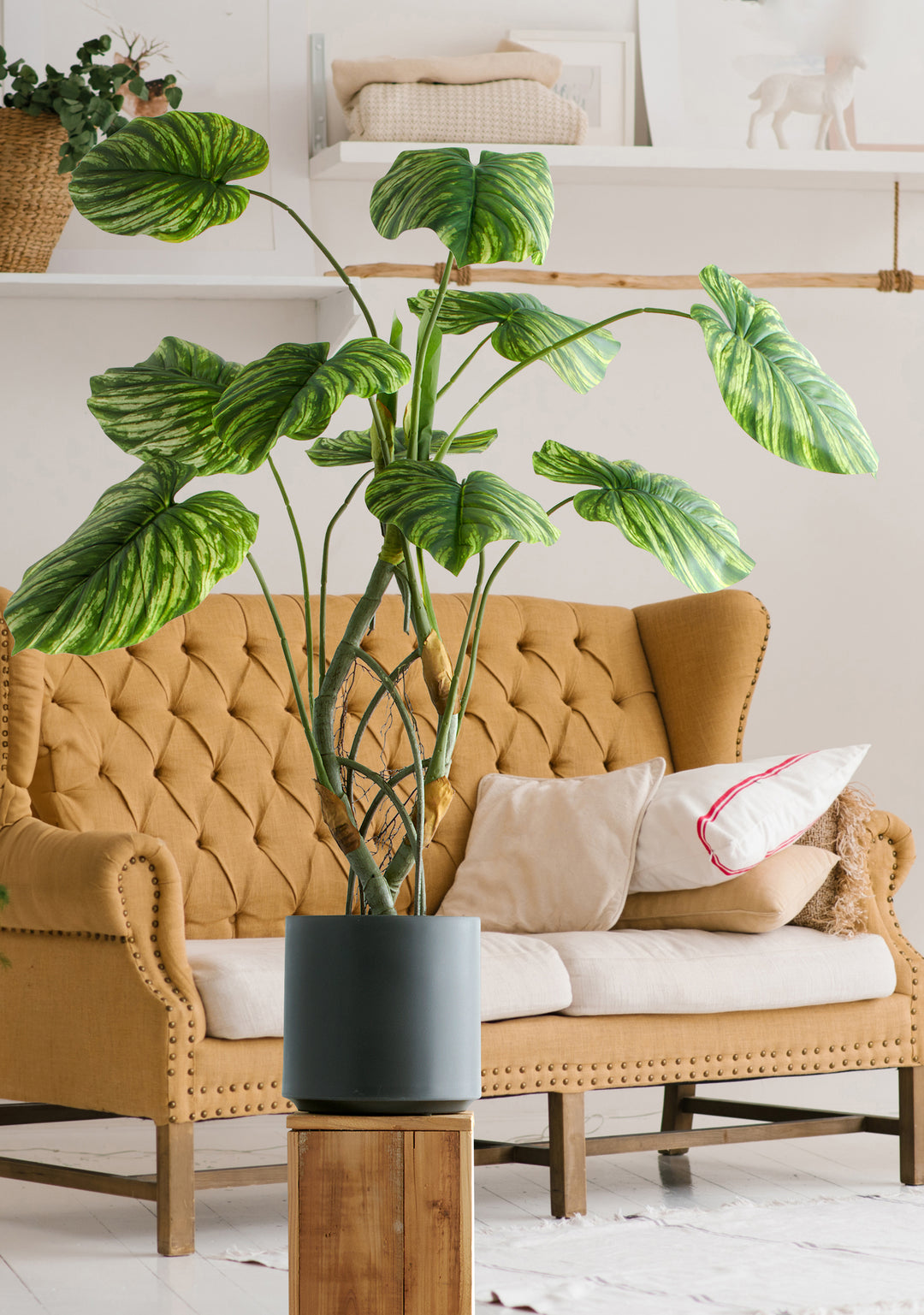 Split philodendron kunstplant 120 cm