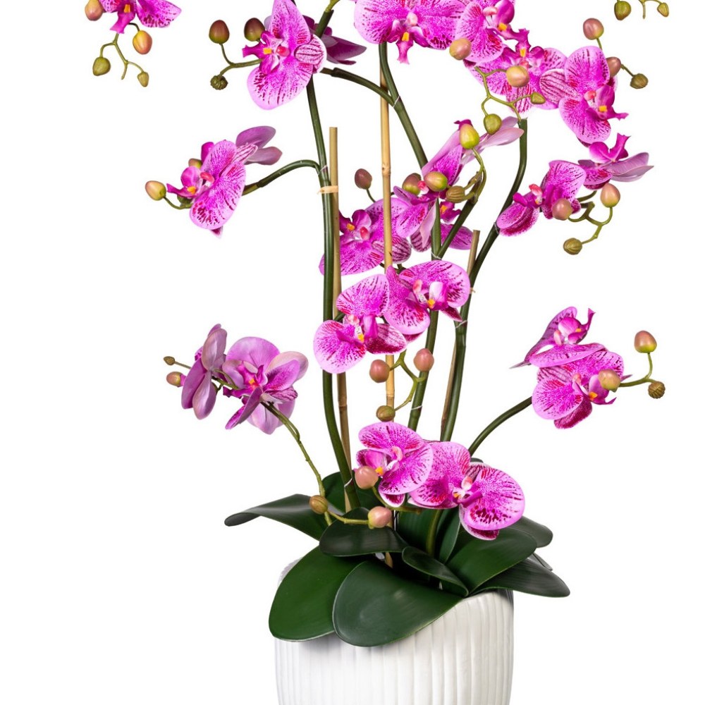 Orchidee Kunstblume 110 cm. Echte Berührung