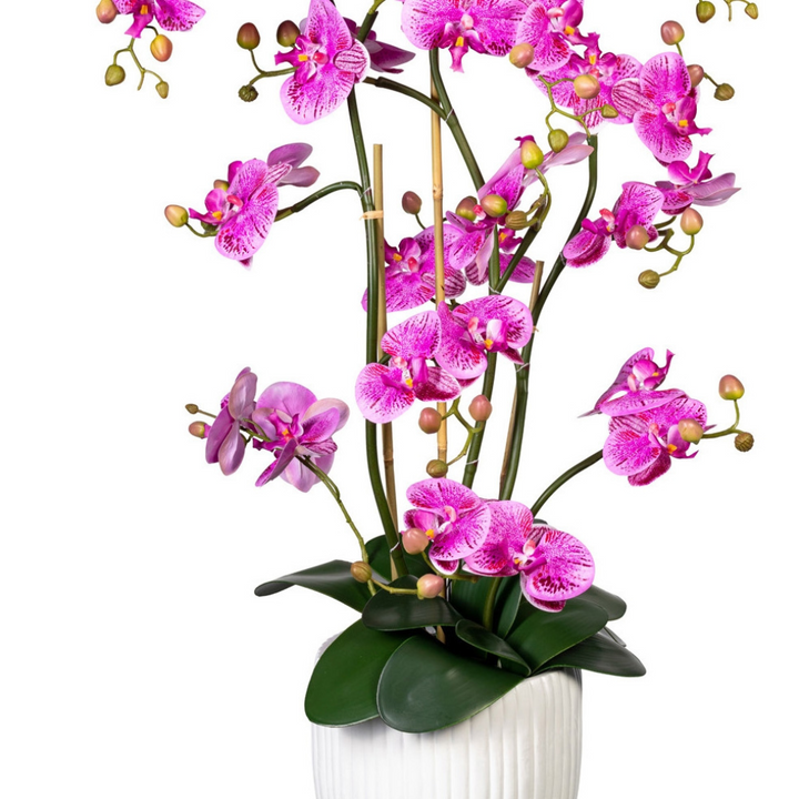 Orchidee Kunstblume 110 cm. Echte Berührung