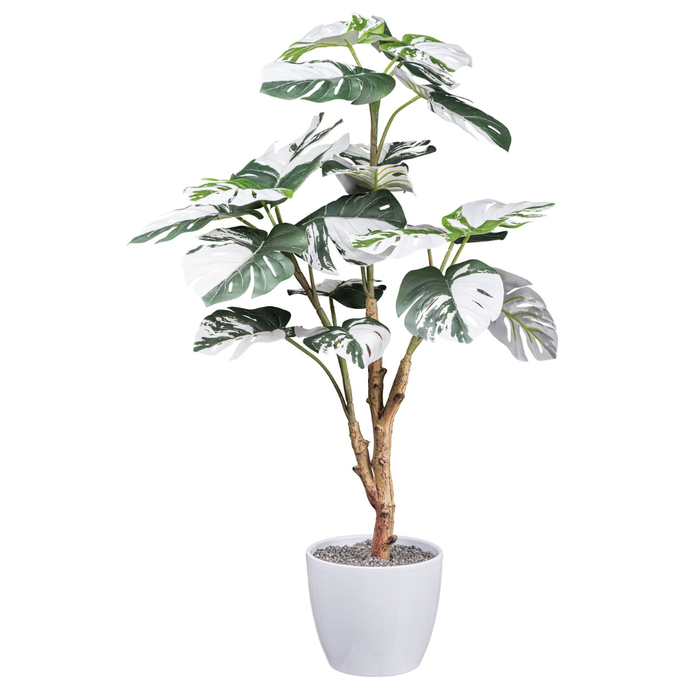Monstera Deliciosa Variegata Kunstpflanze 80 cm