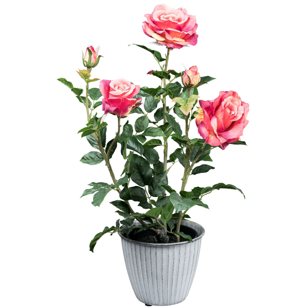Rosenbusch Kunstblume 58 cm