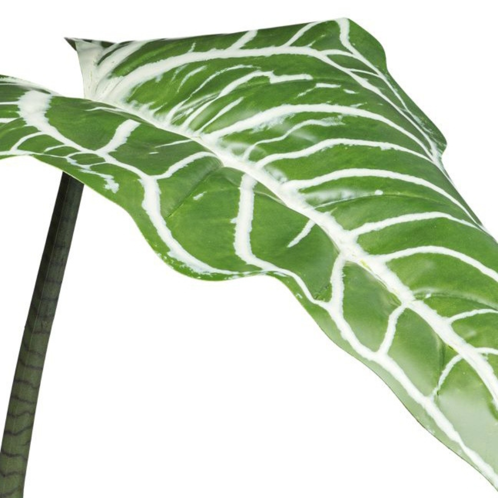 Colocasia White Lava Kunstpflanze 130 cm
