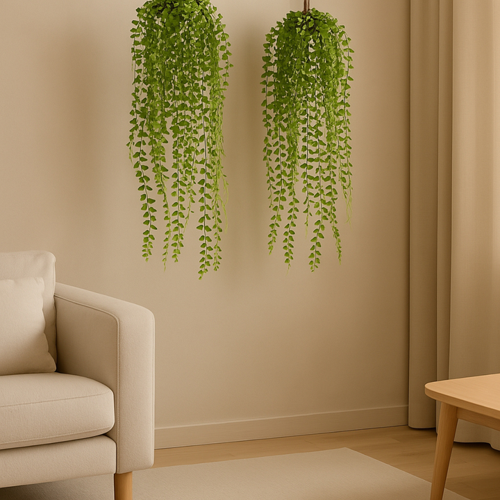 Columnea Hängepflanze, Kunstpflanze 70 cm. 2er-Bündel