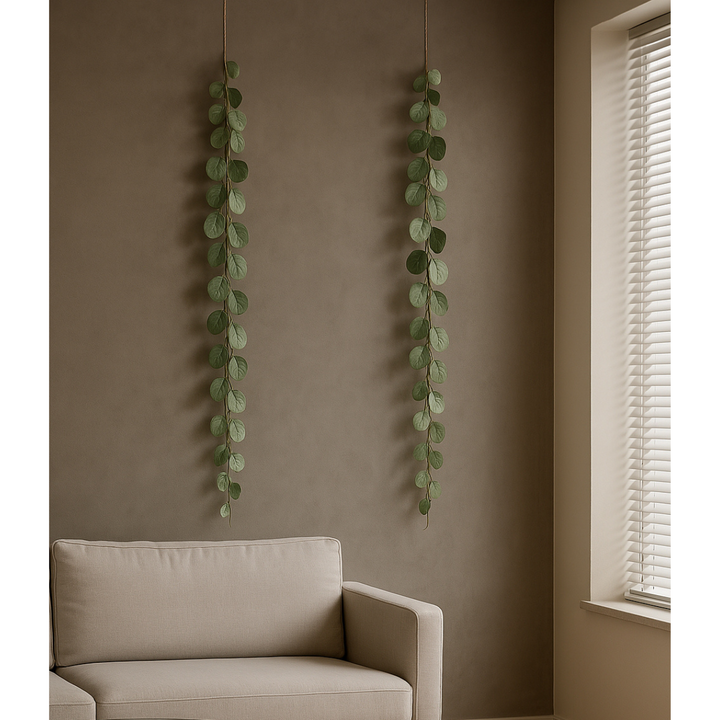 Eukalyptusgirlande Kunstpflanze 180 cm. 2er-Bündel