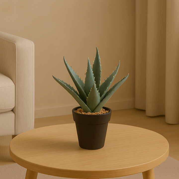 Aloe Kunstpflanze 20 cm. 2er-Bündel