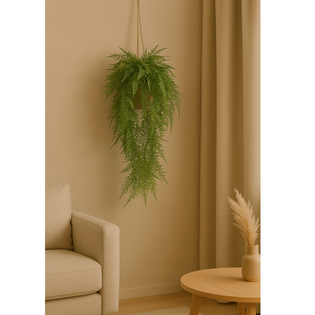 Asparagus Plumosus Hängepflanze, Kunstpflanze 80 cm