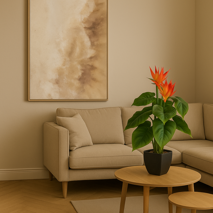 Kunstpflanze Guzmania 58 cm. Echte Berührung