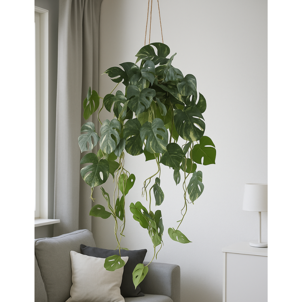 Splitphilodendron Variegata Kunstpflanze 80 cm