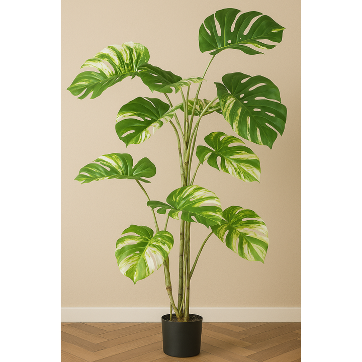 Monstera deliciosa variegata Kunstpflanze 160 cm