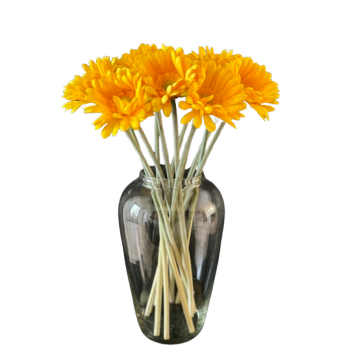 Kunstblume Gerbera 63 cm. 8er-Bündel