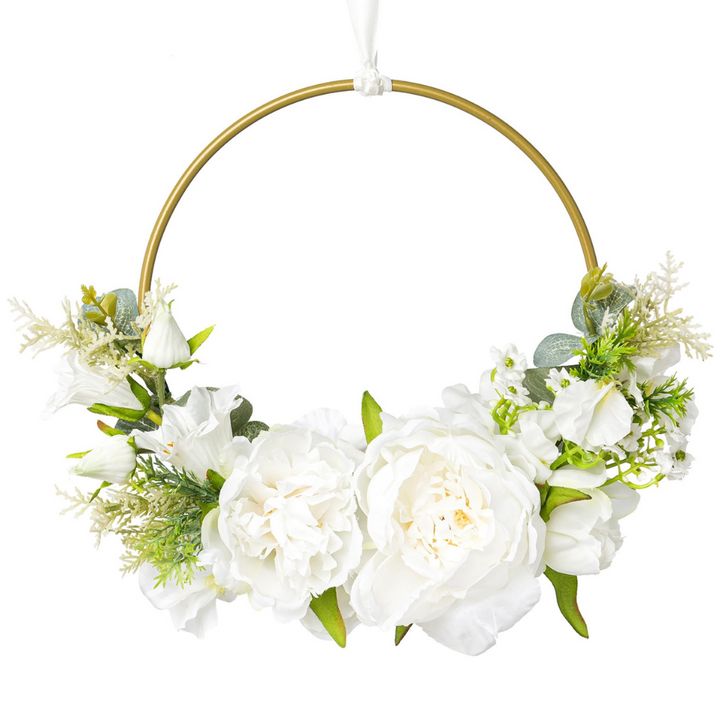 Pfingstrosen Rosen Dekokranz Kunstblume 25 cm