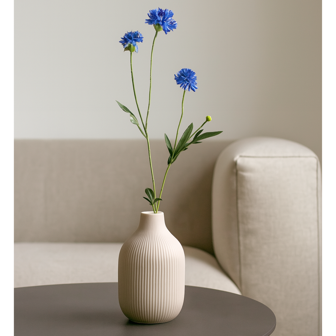 Kornblume Kunstblume 59 cm. 5er-Bündel