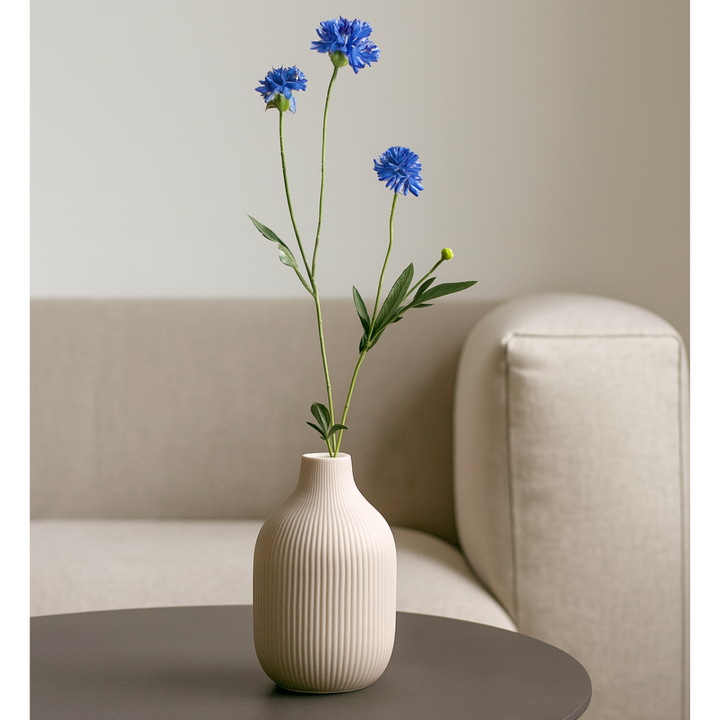 Kornblume Kunstblume 59 cm. 5er-Bündel