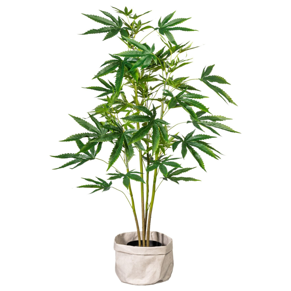 Hanfpflanze Kunstpflanze 90 cm