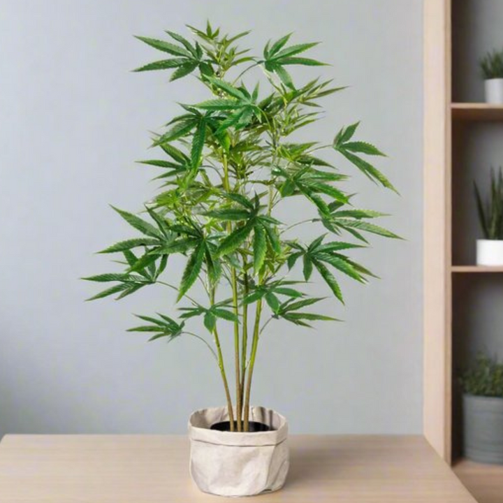 Hanfpflanze Kunstpflanze 90 cm