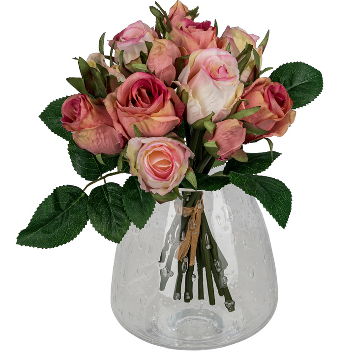 Rosenstrauß Kunstblume 29 cm. 2er-Bündel